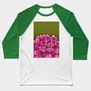 cute cartoony peony flower Baseball T-Shirt